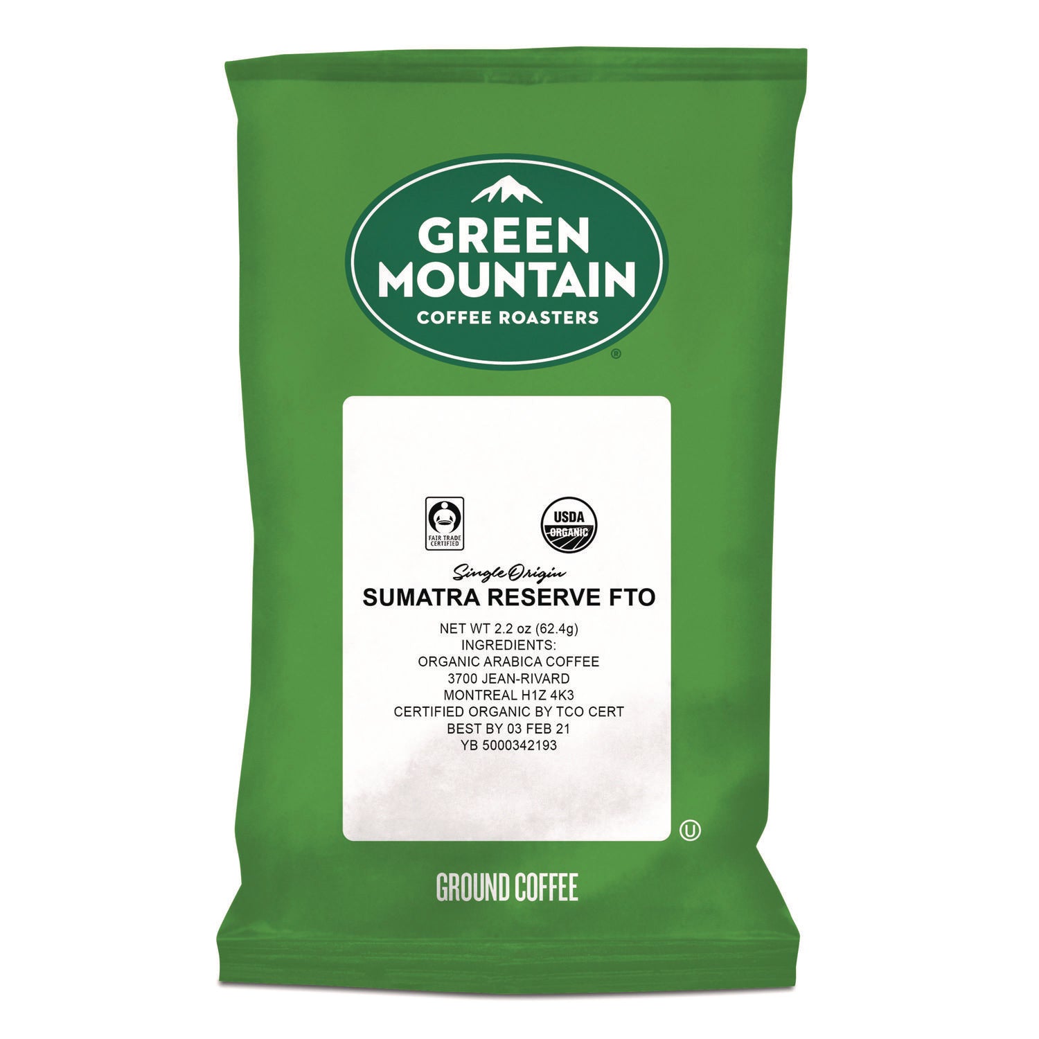 Sumatra Reserve Fraction Packs, 2.2 oz, 50/Carton - 1