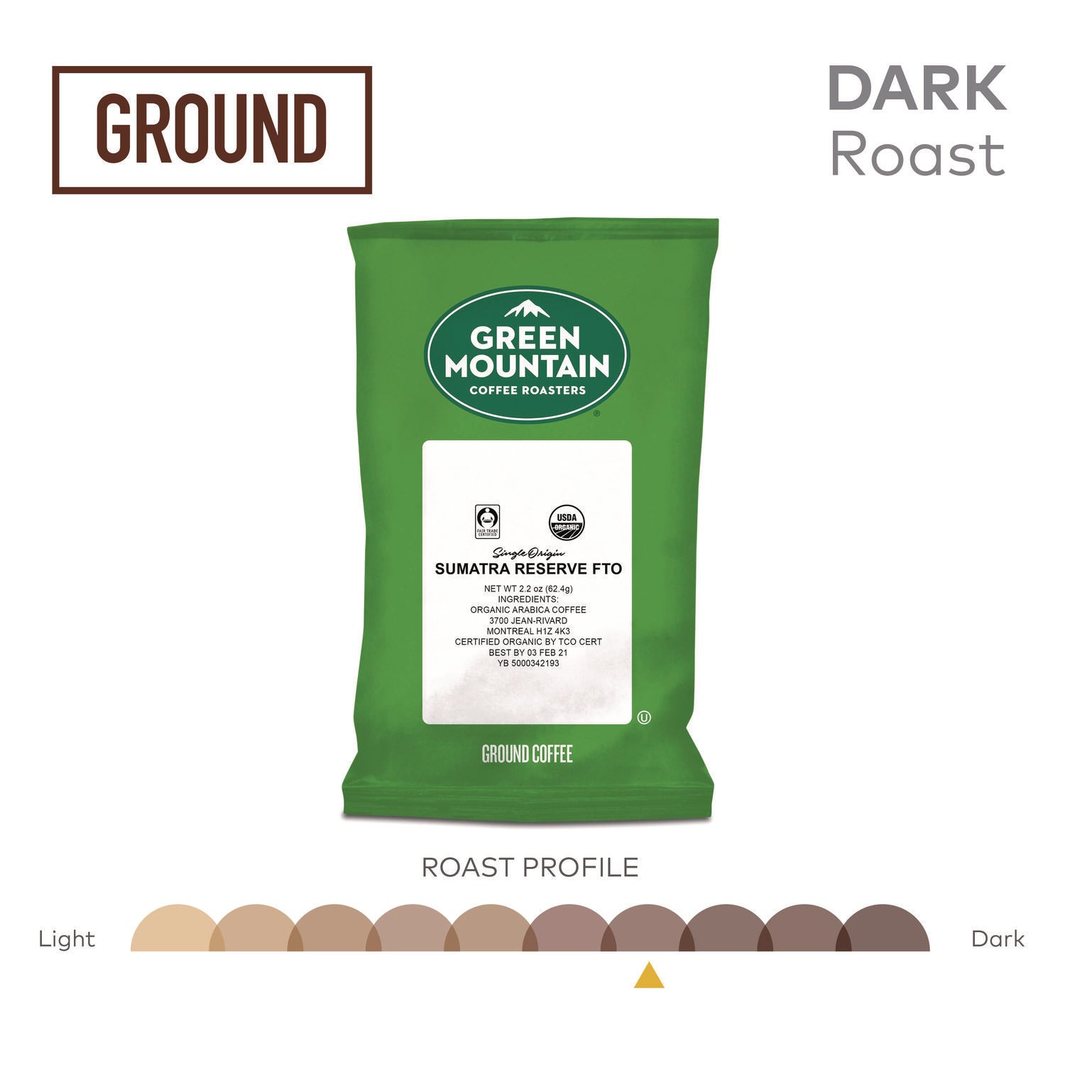 Sumatra Reserve Fraction Packs, 2.2 oz, 50/Carton - 2