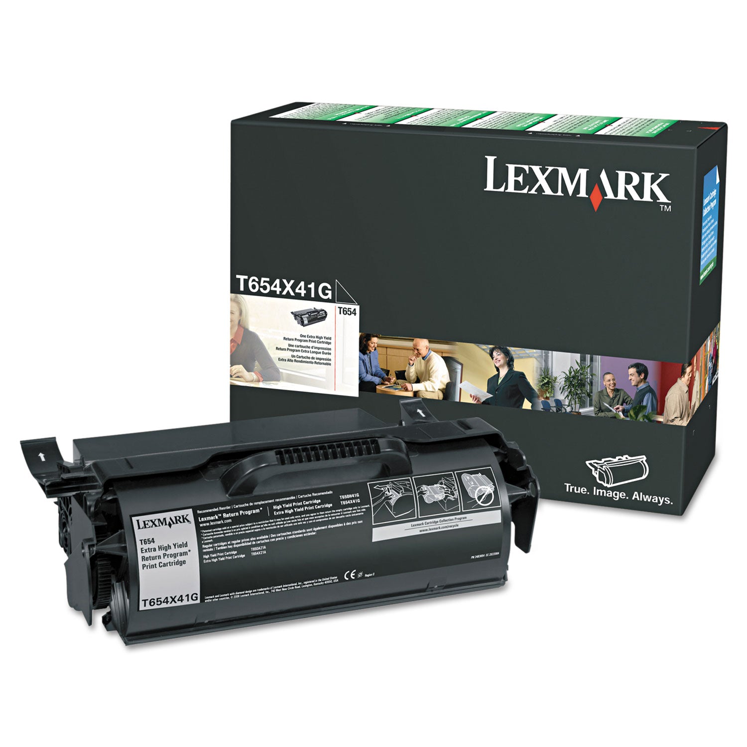 T654X41G Extra High-Yield Toner, 36,000 Page-Yield, Black -