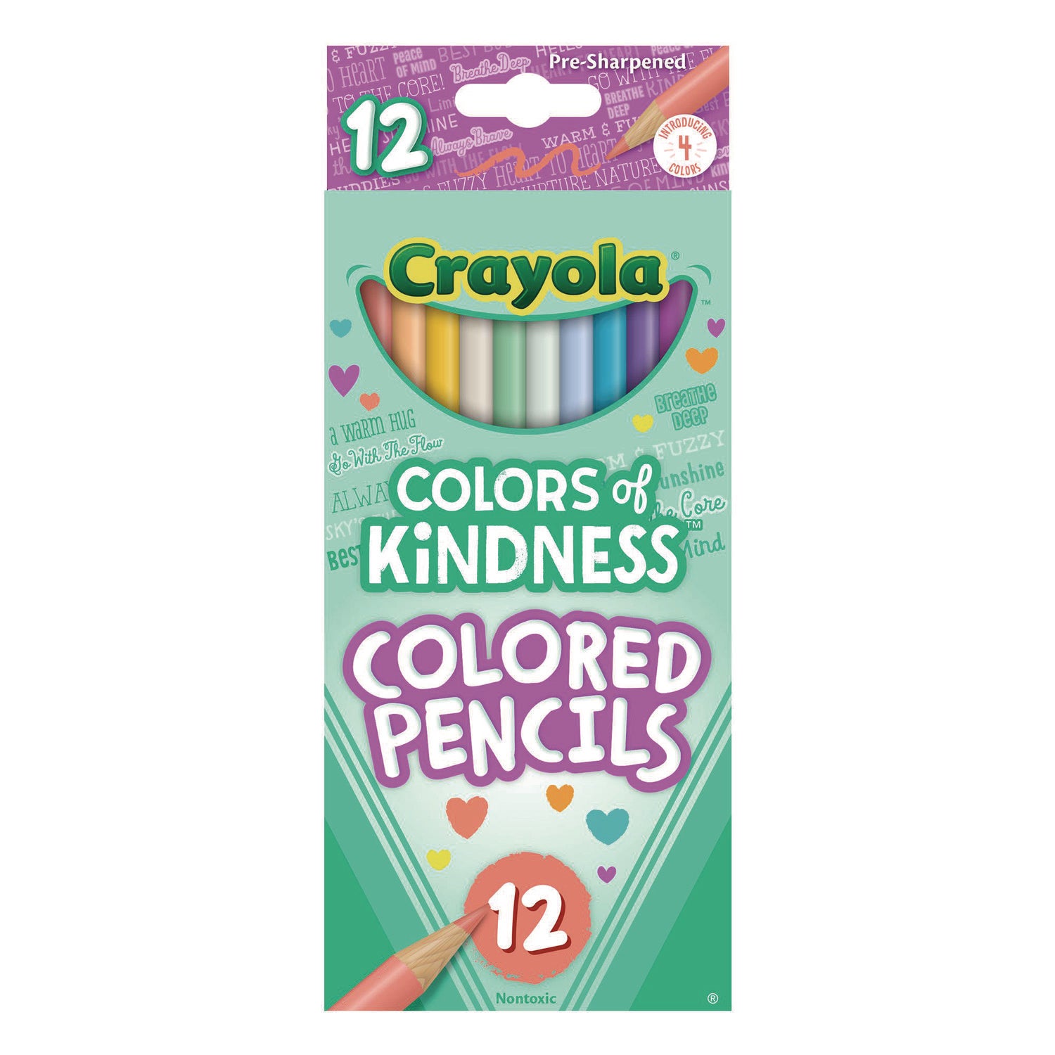 Crayola Colors of Kindness Pencils - Assorted Lead - 12 / Pack - 1
