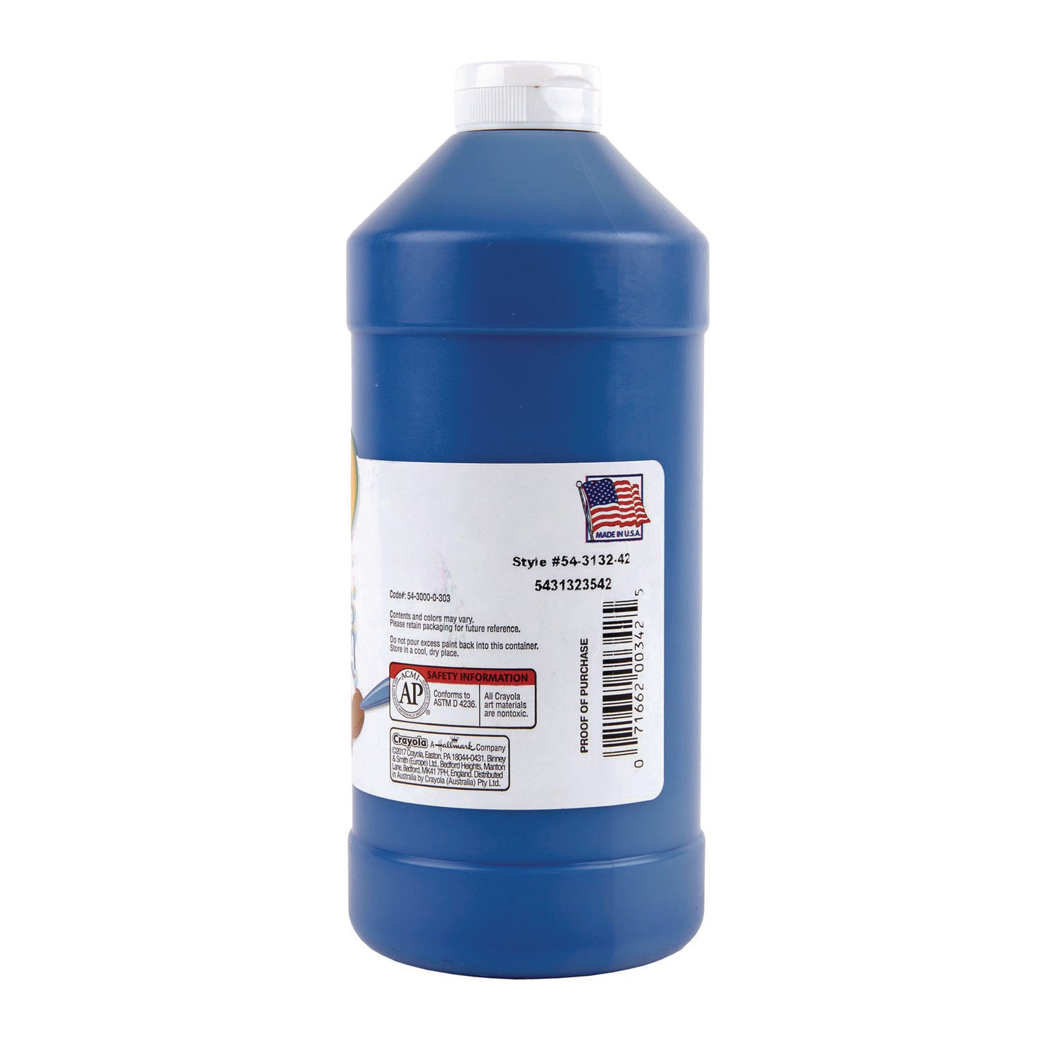 Artista II Washable Tempera Paint, Blue, 32 oz Bottle - 2