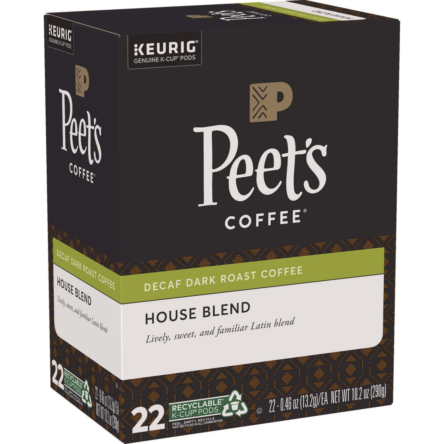 House Blend Decaf K-Cups, 22/Box - 2