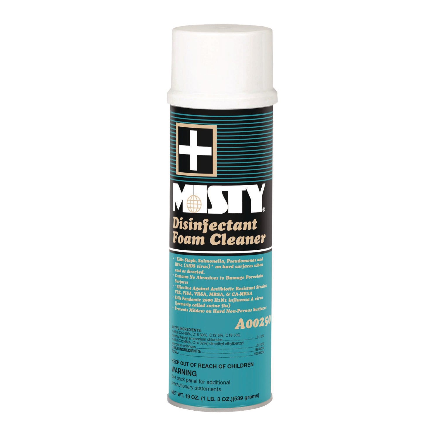 Disinfectant Foam Cleaner, Fresh Scent, 19 oz Aerosol Spray, 12/Carton - 2