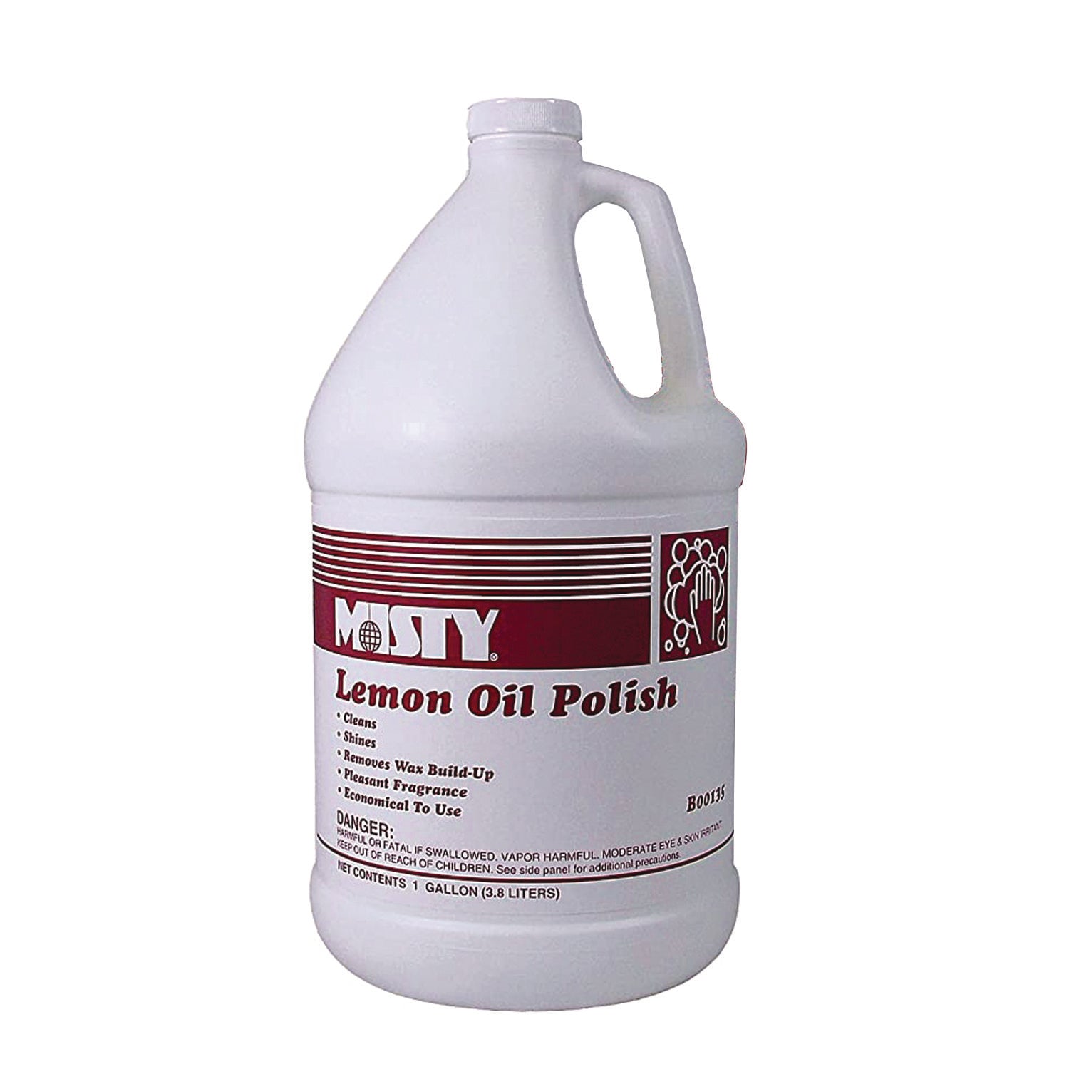 Lemon Oil Furniture Polish, Lemon Scent, 1 gal Bottle, 4/Carton - 2