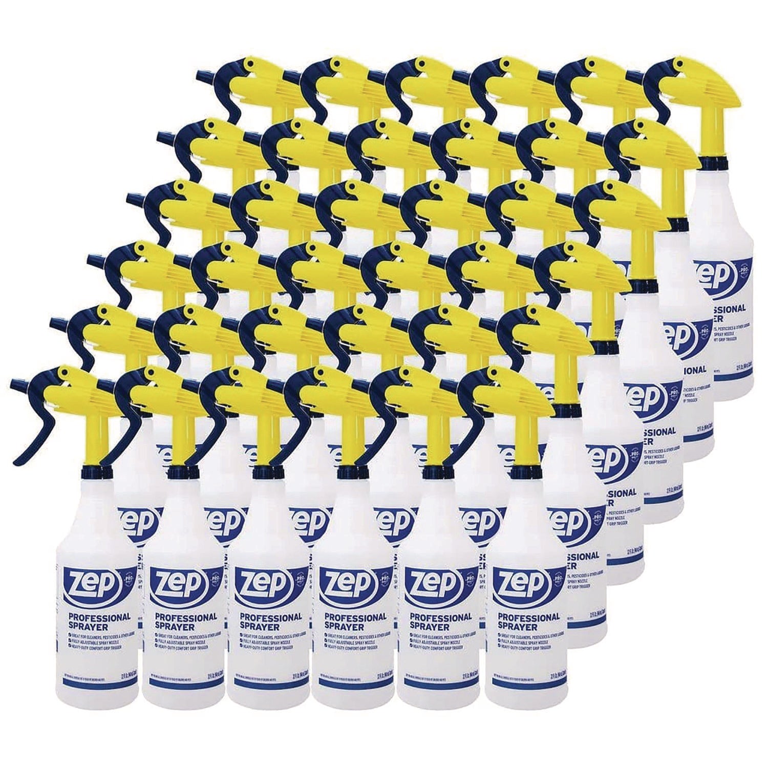 Professional Spray Bottle, 32 oz, Blue/Gold/Clear, 36/Carton - 1