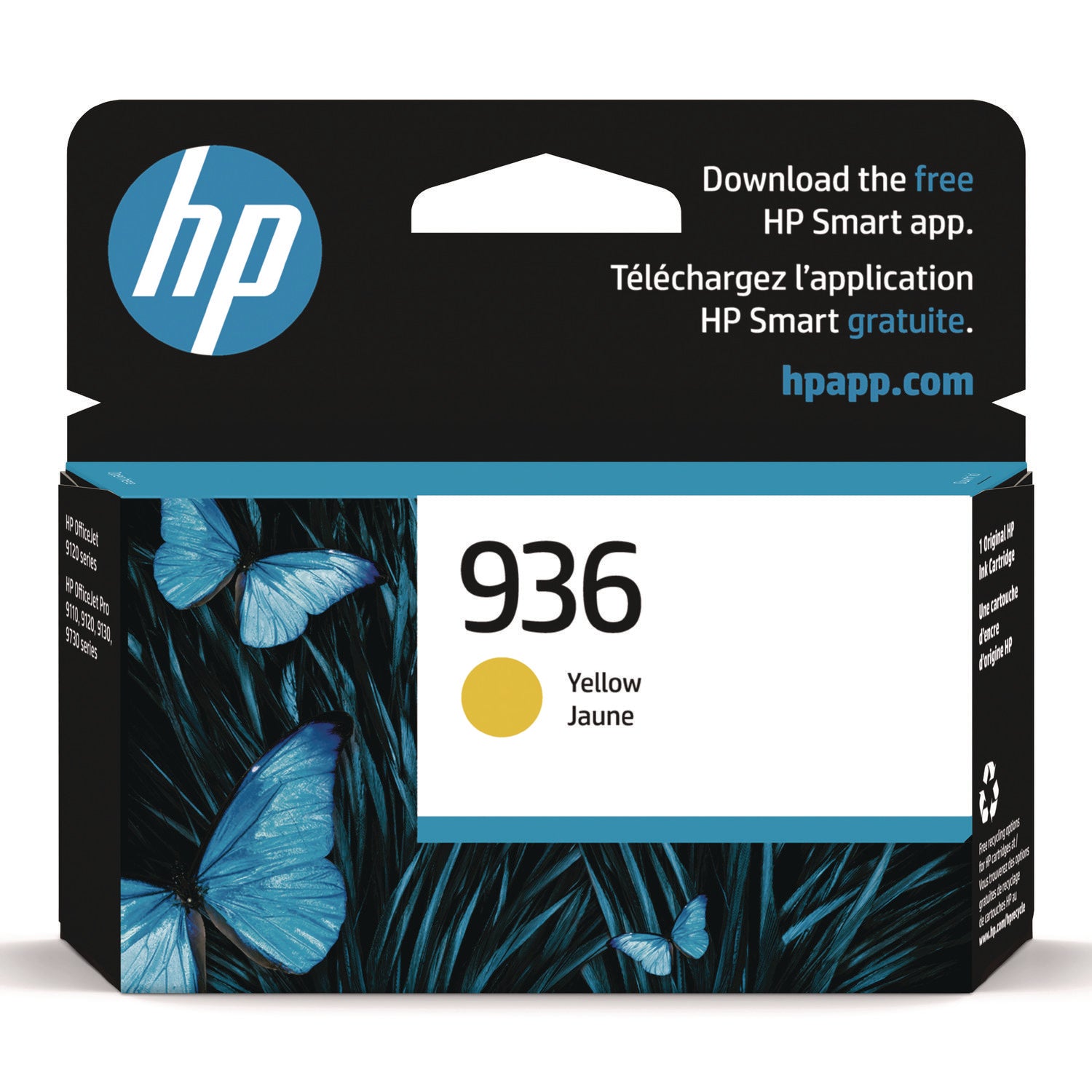 HP 936 Original Inkjet Ink Cartridge - Yellow Pack - 1