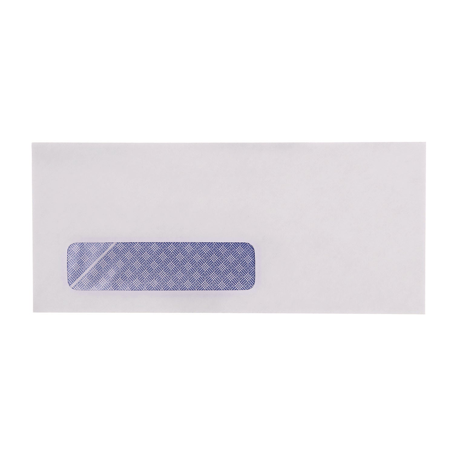 Open-Side Security Tint Business Envelope, 1 Window, #10, Commercial Flap, Gummed Closure, 4.13 x 9.5, White, 500/Box - 1