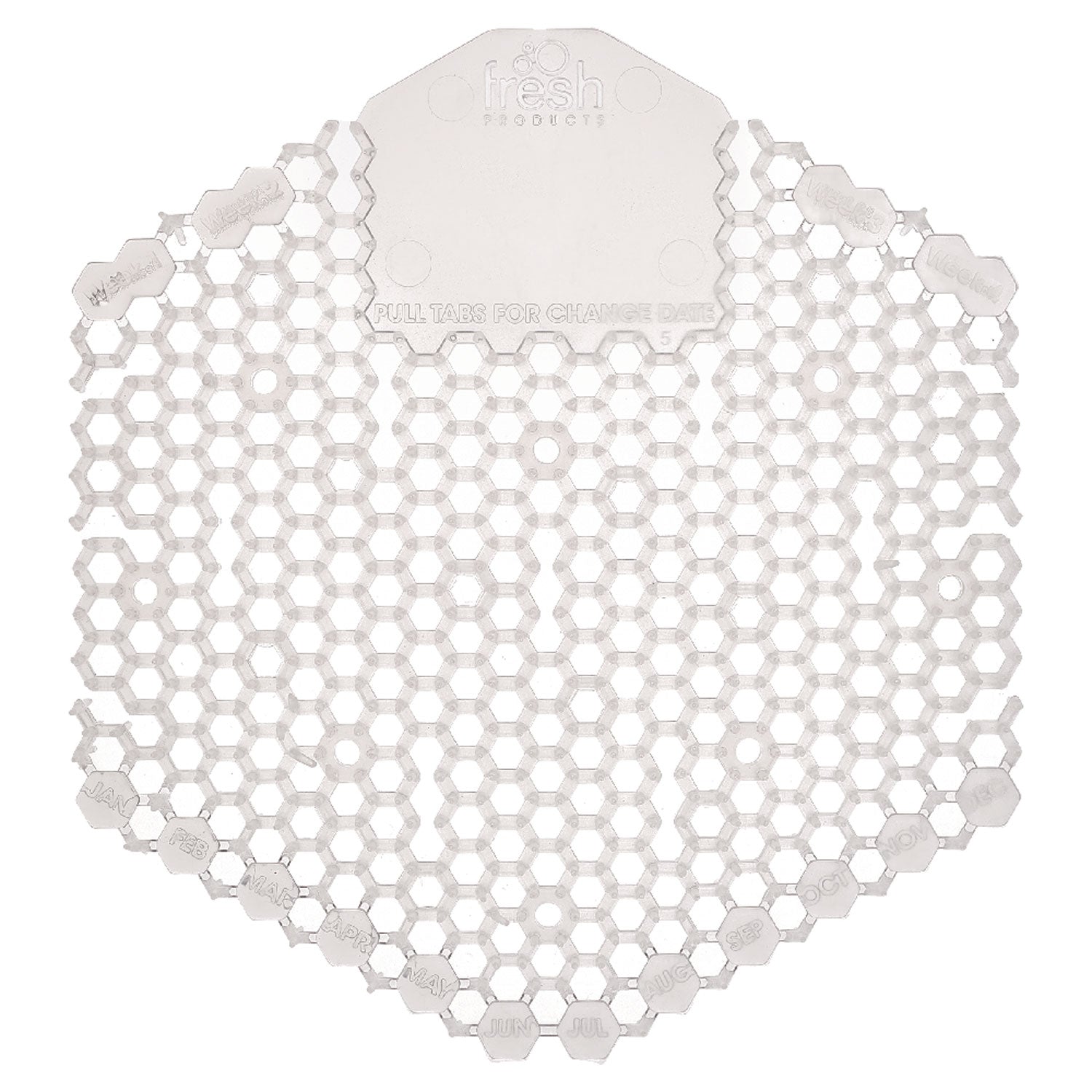 The Wave Urinal Deodorizer, Honeysuckle Scent, 58 g, Clear, 10/Box, 6 Boxes/Carton - 1
