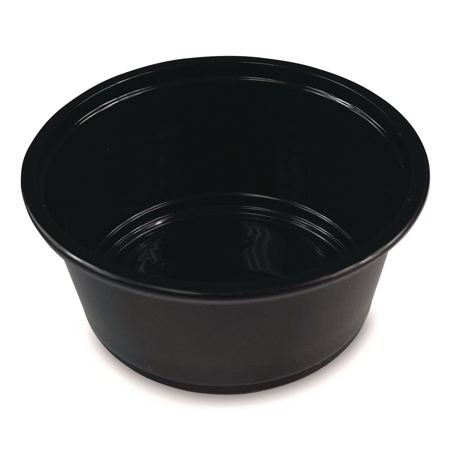 Souffle/Portion Cups, 3.25 oz, Polypropylene, Black, 2,500/Carton - 1