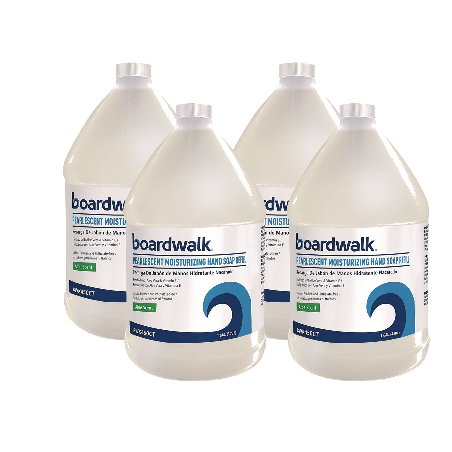 Pearlescent Moisturizing Liquid Hand Soap Refill, Aloe Scent, 1 gal Bottle, 4/Carton - 1