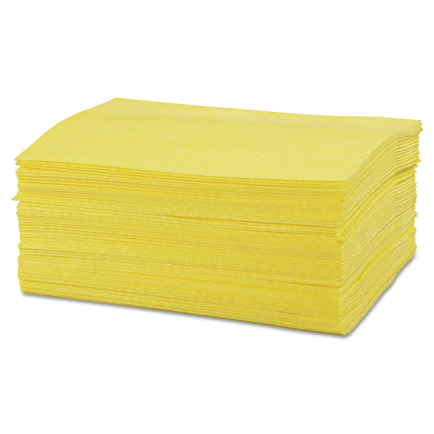 Masslinn Dust Cloths, 1-Ply, 16 x 24, Unscented, Yellow, 50/Pack, 8 Packs/Carton -