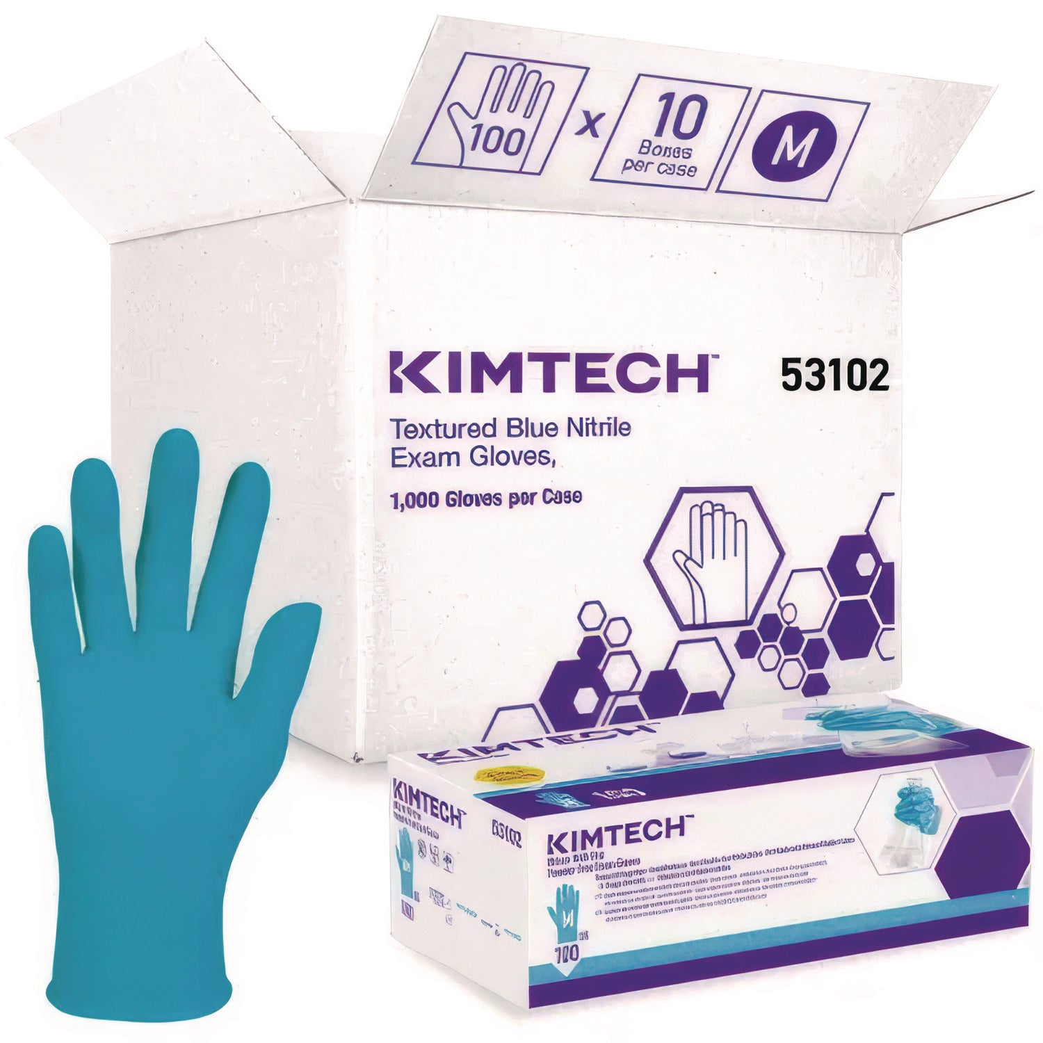Blue Nitrile Med Gloves (10/100)