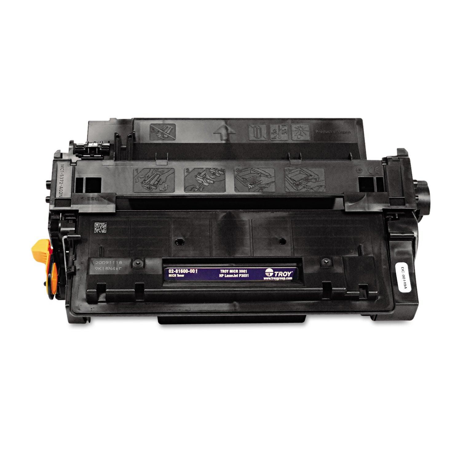 0281600001 55A MICR Toner Secure, Alternative for HP CE255A, Black -