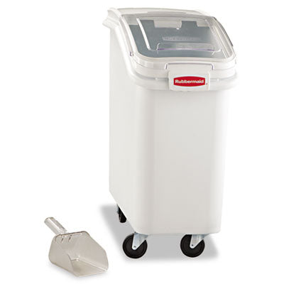 ProSave Mobile Ingredient Bin, 20.57 gal, 13.13 x 29.25 x 28, White, Plastic -