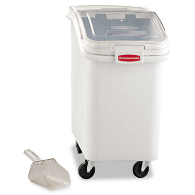ProSave Mobile Ingredient Bin, 26.18 gal, 15.5 x 29.5 x 28, White, Plastic -