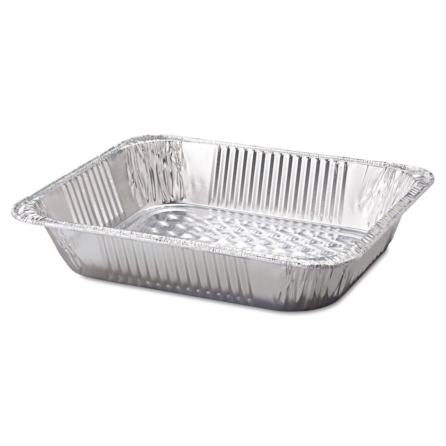 Aluminum Steam Table Pans, Half-Size Deep, 2.56" Deep, 10.38 x 12.75, 100/Carton -