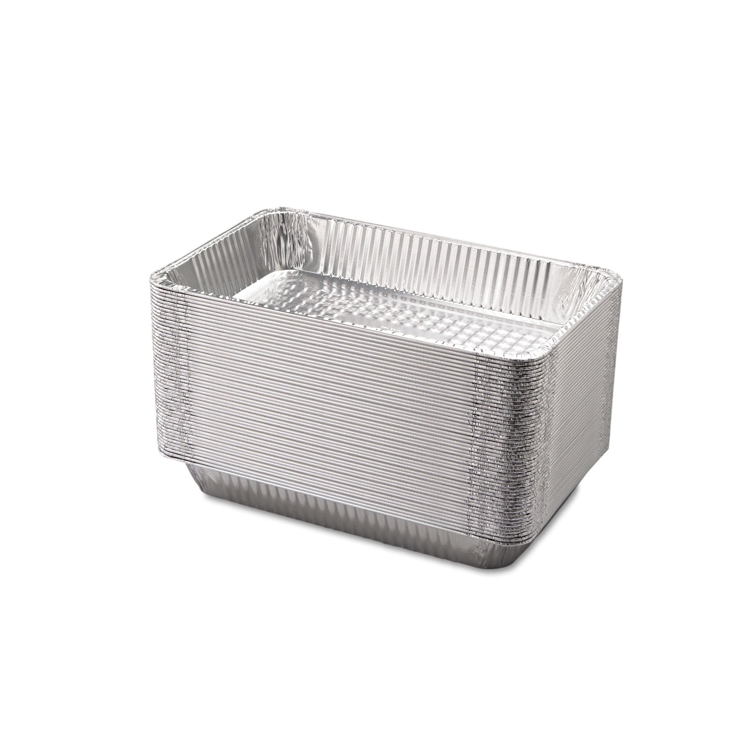 Aluminum Steam Table Pans, Full-Size Deep, 3.19" Deep, 12.19 x 20.75, 50/Carton -