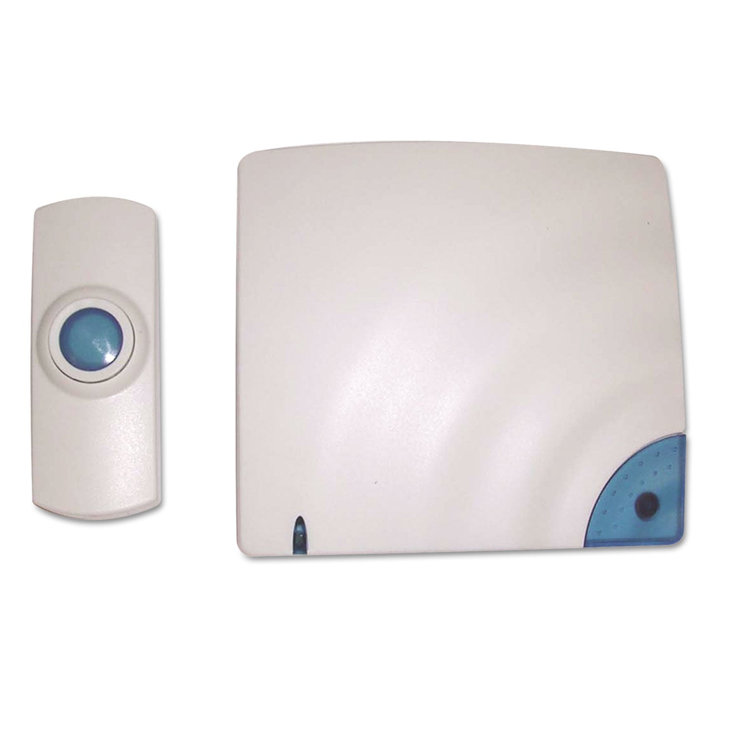 Wireless Doorbell, Battery Operated, 1.38 x 0.75 x 3.5, Bone -