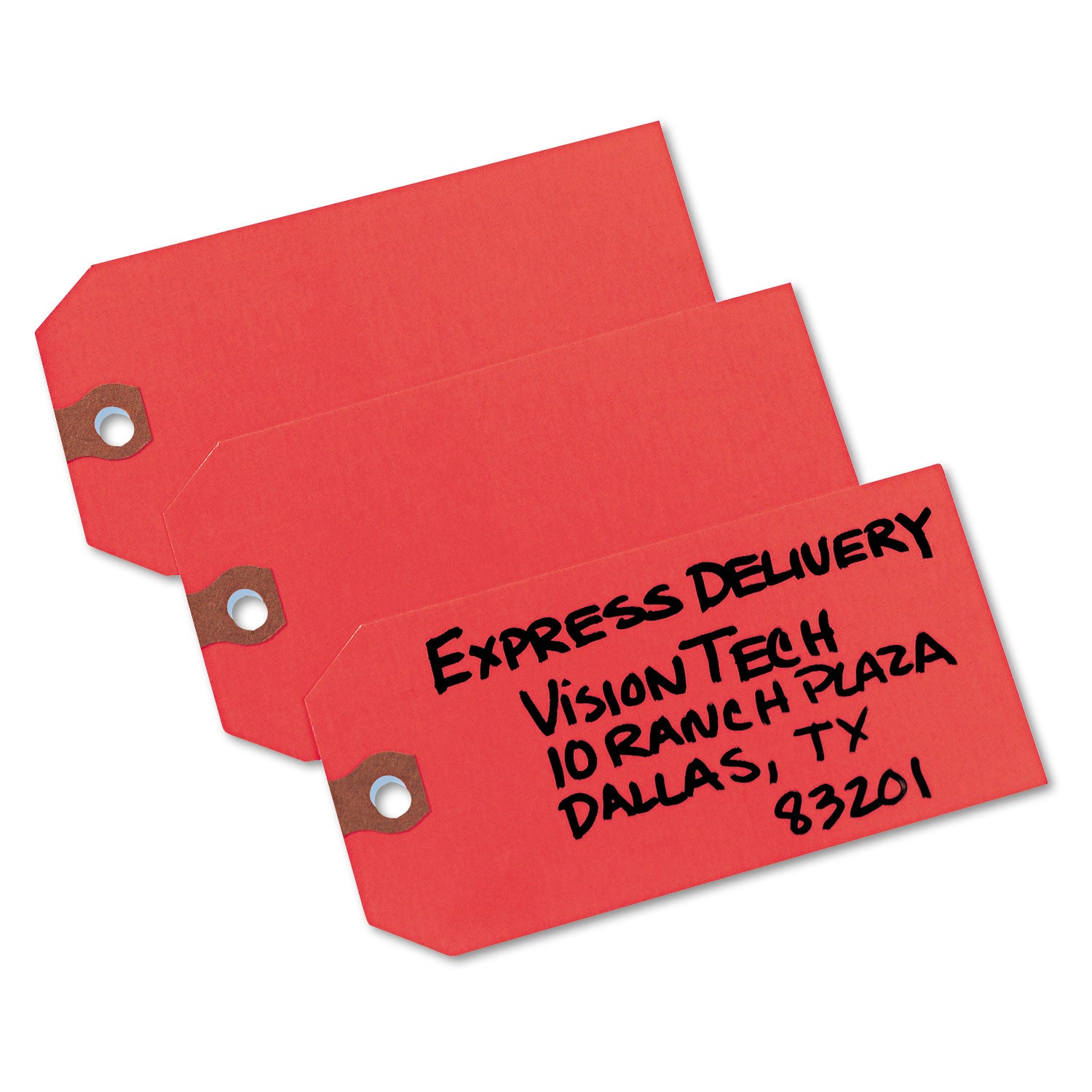 Unstrung Shipping Tags, 11.5 pt.Stock, 4.75 x 2.38, Red, 1,000/Box -