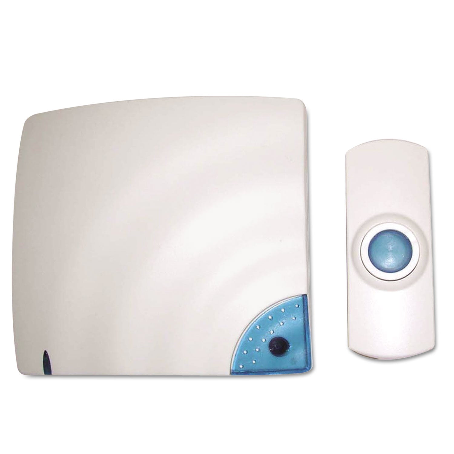 Wireless Doorbell, Battery Operated, 1.38 x 0.75 x 3.5, Bone -
