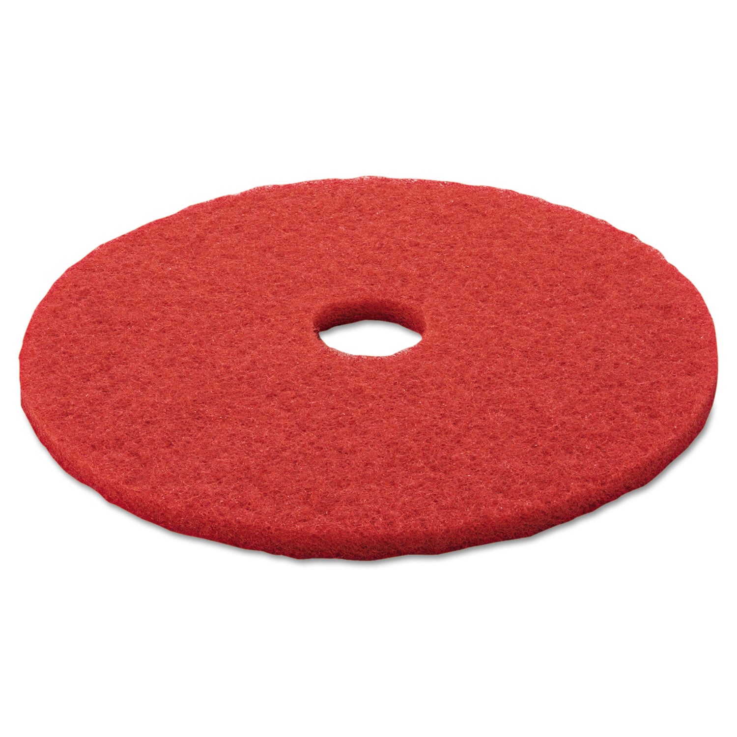 Low-Speed Buffer Floor Pads 5100, 20" Diameter, Red, 5/Carton -