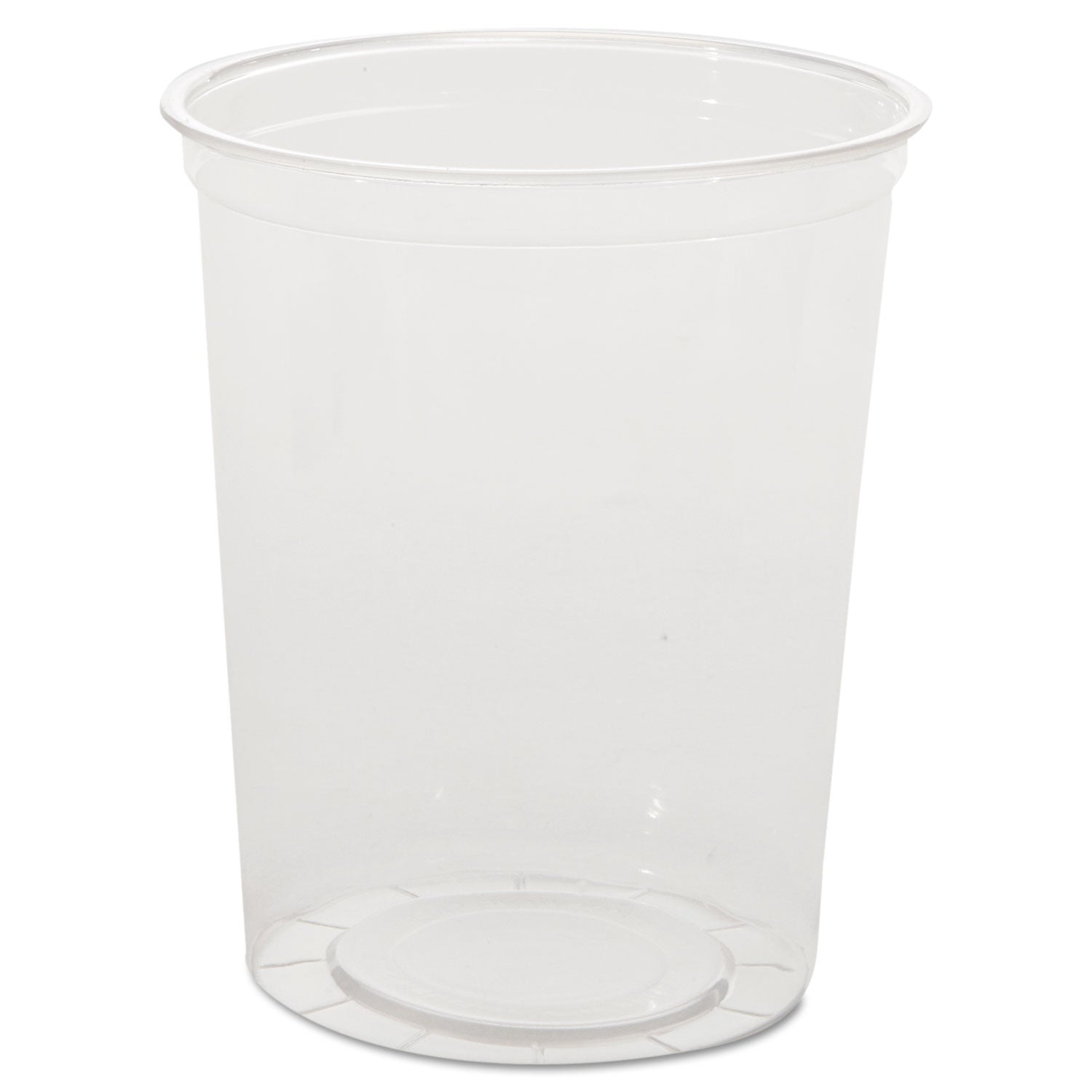 Deli Containers, 32 oz, Clear, Plastic, 50/Pack, 10 Packs/Carton -