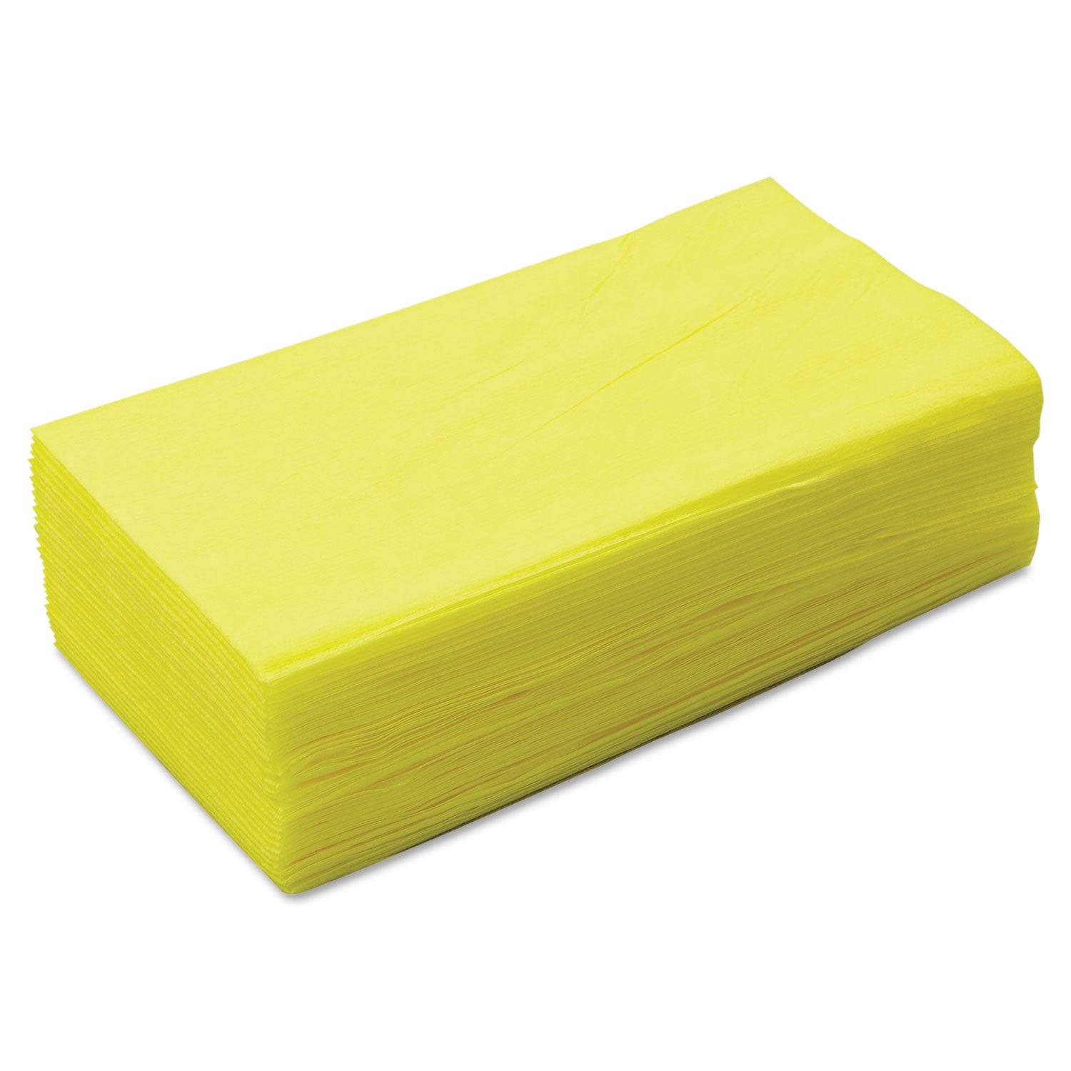 Masslinn Dust Cloths, 1-Ply, 24 x 24, Unscented, Yellow, 30/Bag, 5 Bags/Carton -