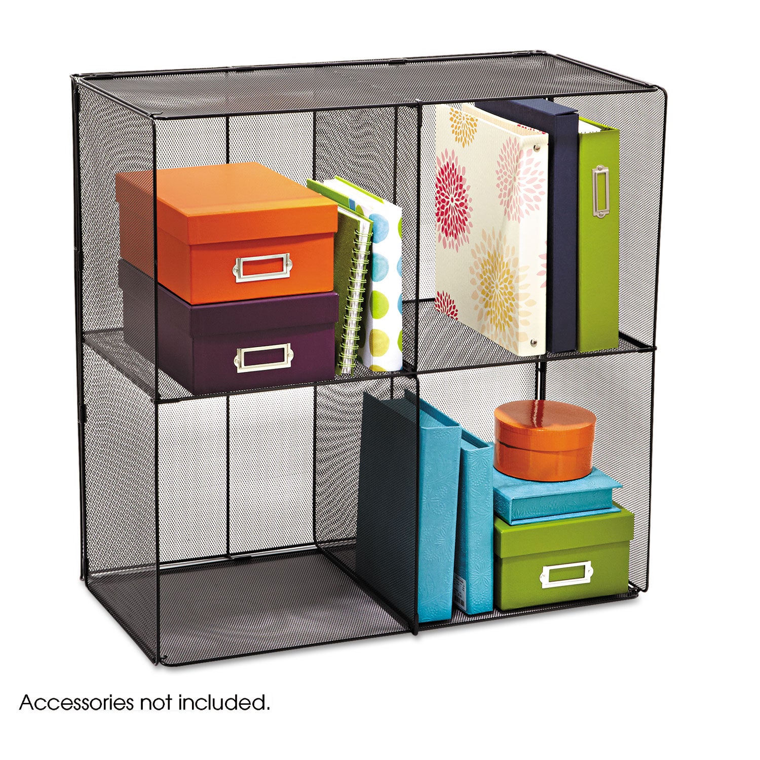 Onyx Mesh Cube, 28.5w x 14.5d x 28.5h, Black -