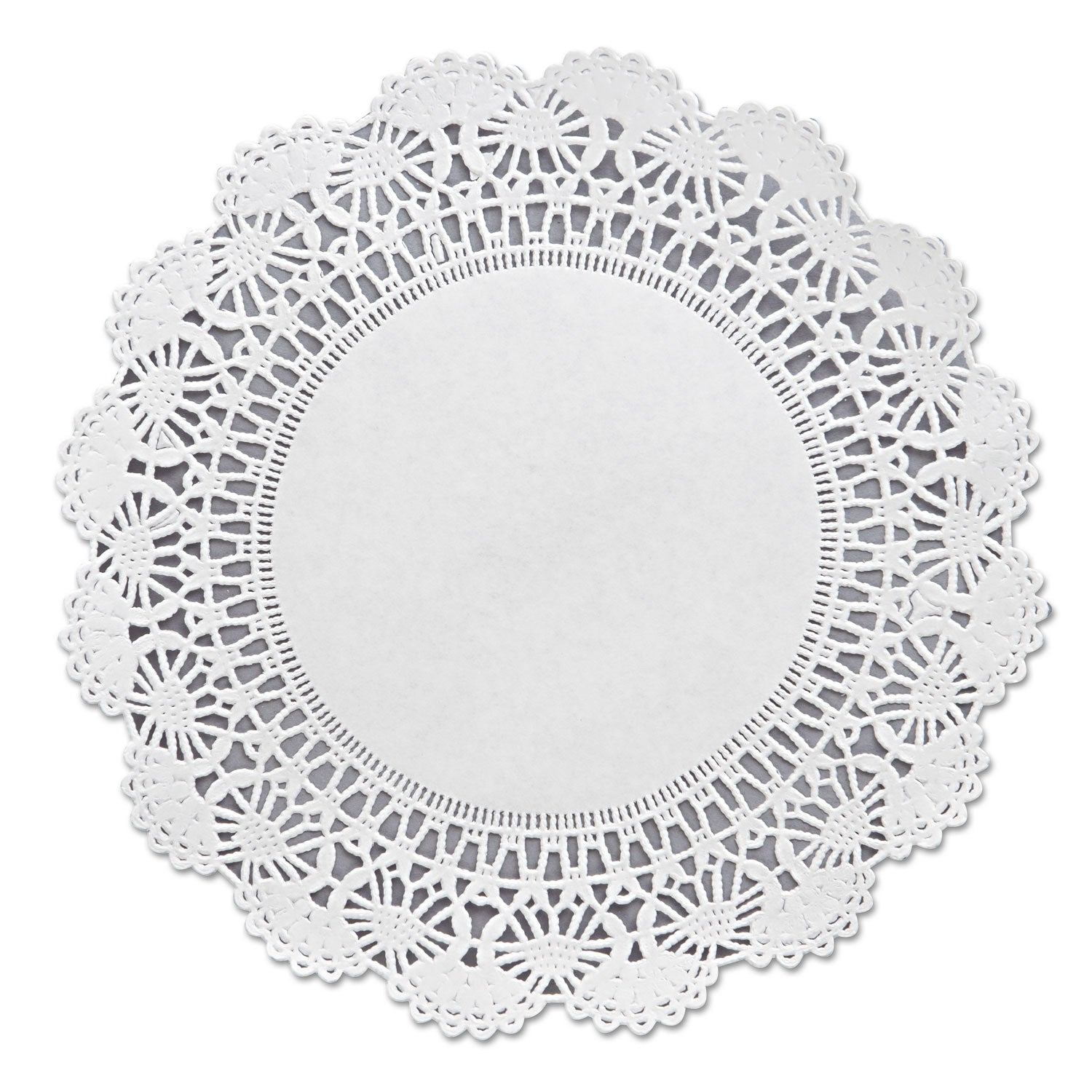 Cambridge Lace Doilies, Round, 8", White, 1,000/Carton -