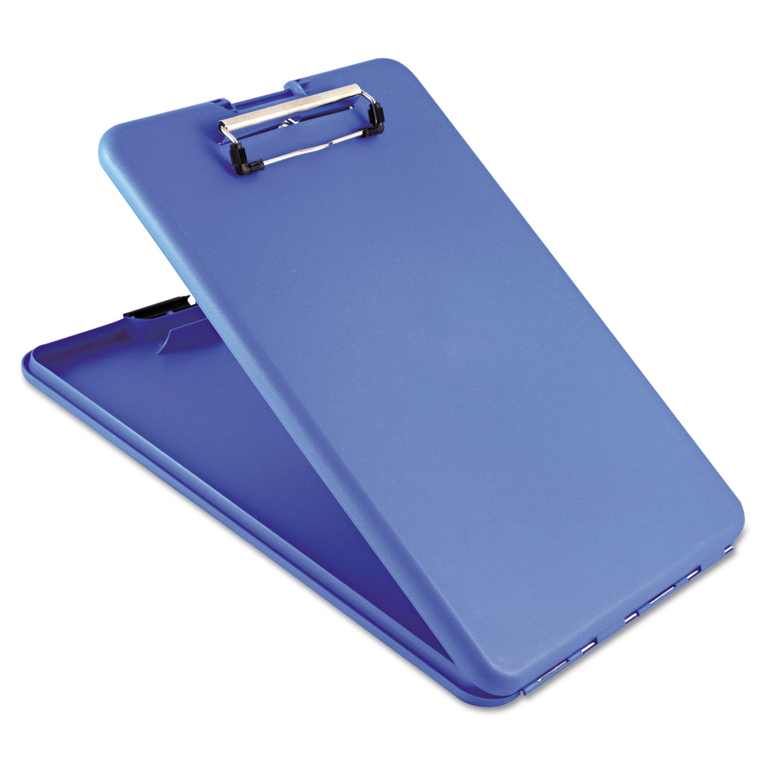 SlimMate Storage Clipboard, 0.5" Clip Capacity, Holds 8.5 x 11 Sheets, Blue -