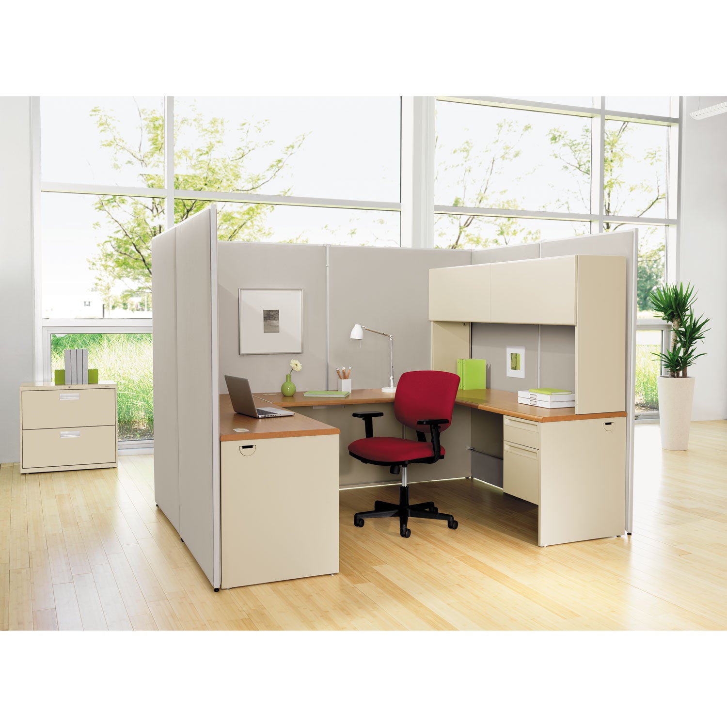 Verse Office Panel, 48w x 72h, Gray -