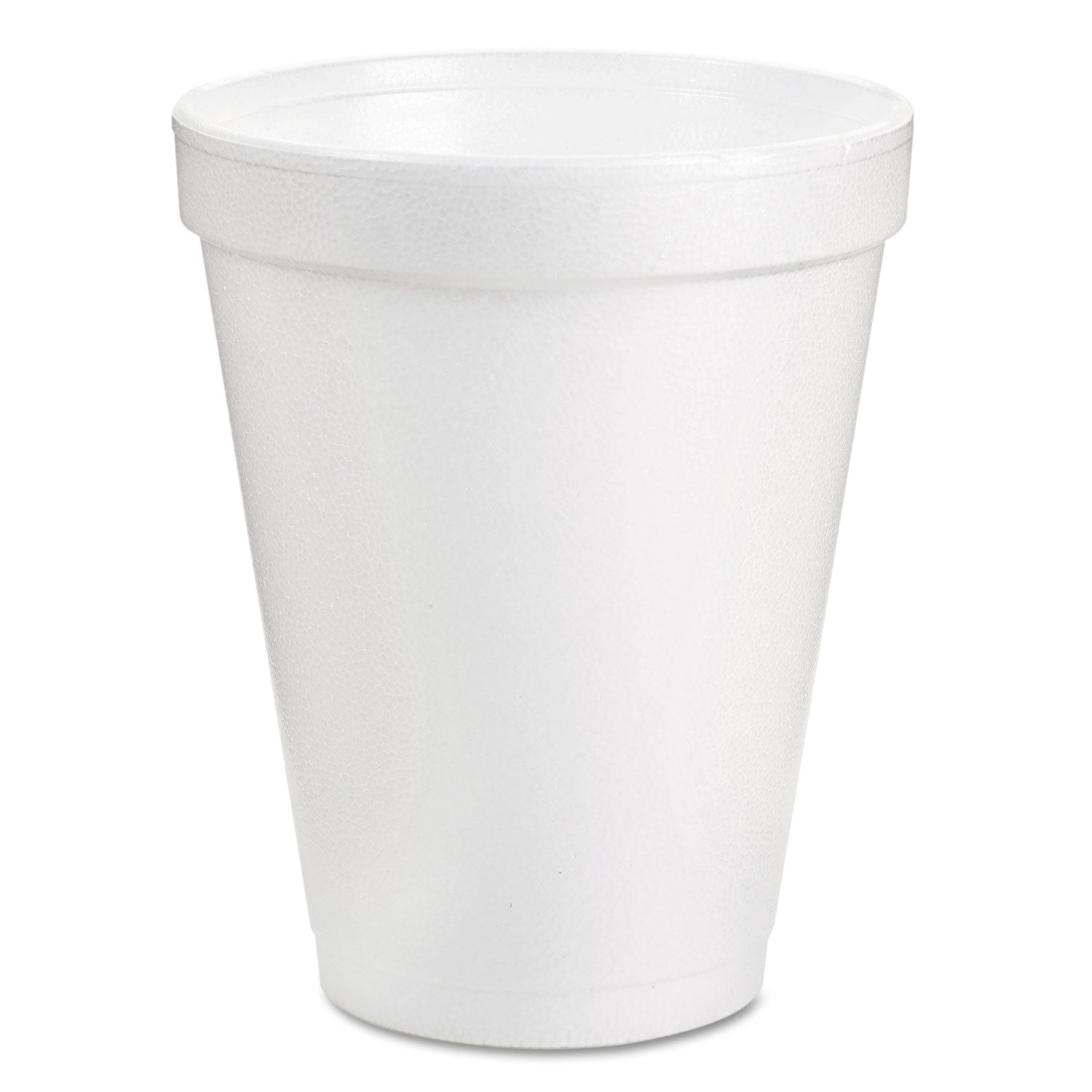 Foam Drink Cups, 8 oz, White, 25/Pack -