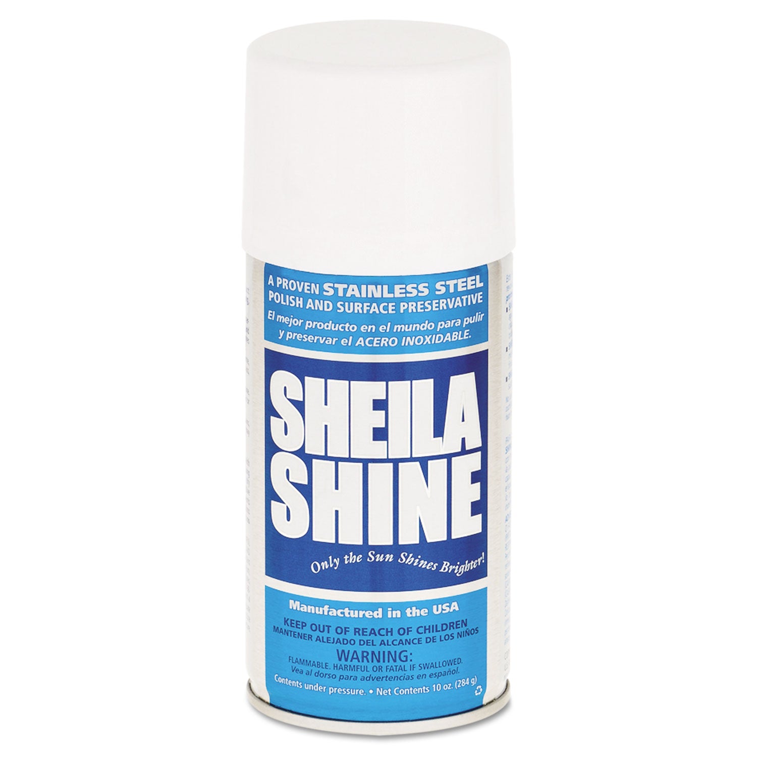 Stainless Steel Cleaner and Polish, 10 oz Aerosol Spray, 12/Carton -