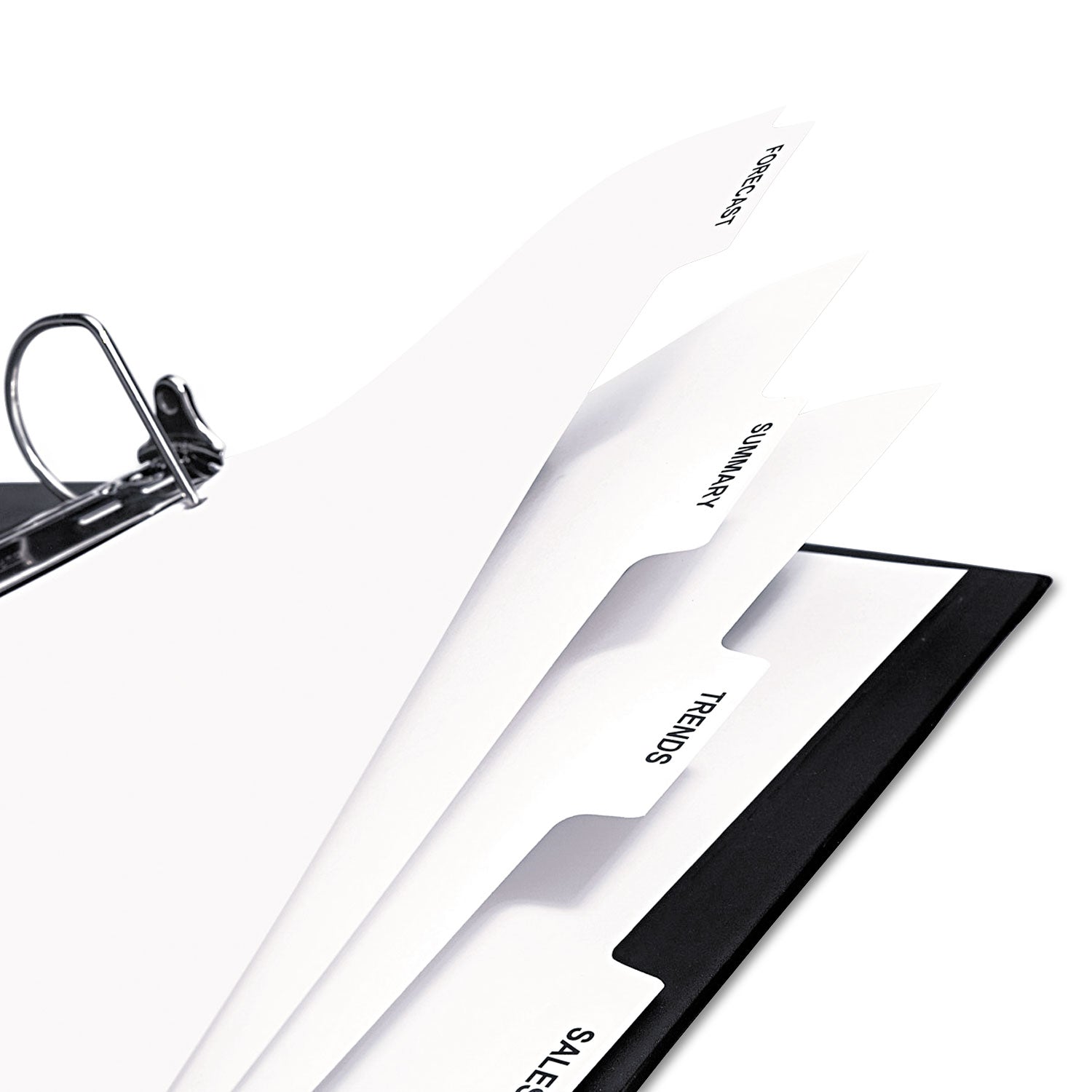 Customizable Print-On Dividers, For Xerox 4135 Copiers and Docutech, 3-Hole Punched, 5-Tab, 11 x 8.5, White, 30 Sets -