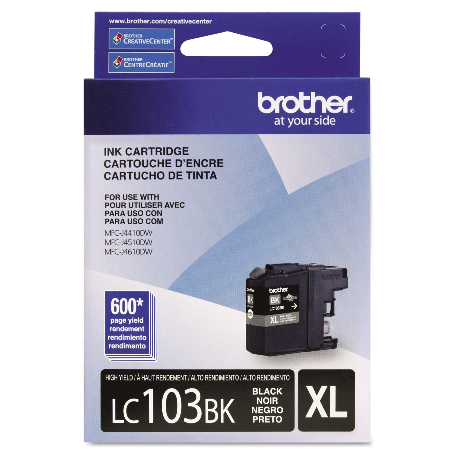 LC103BK Innobella High-Yield Ink, 600 Page-Yield, Black -