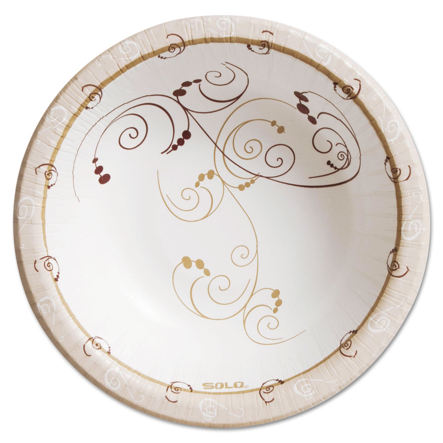 Symphony Paper Dinnerware, Heavyweight Bowl, 12 oz, Tan, 125/Pack -
