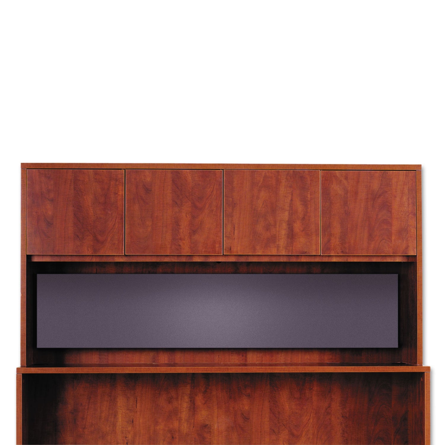 Alera Valencia Tackboard For Open Storage Hutch, 62.38w x 0.5d x 14h, Charcoal -