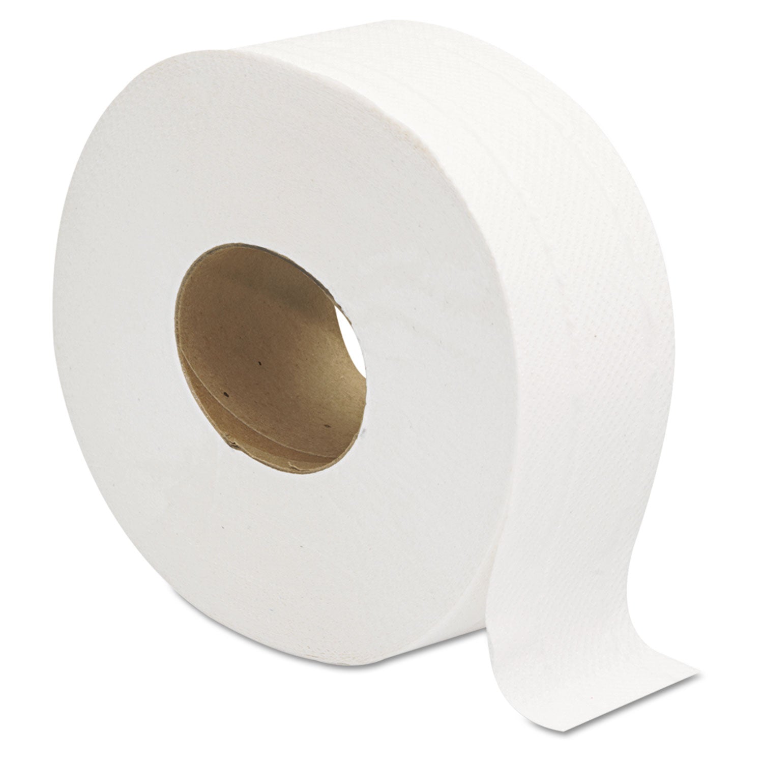 Jumbo JRT Bath Tissue, Septic Safe, 2-Ply, White, 3.25" x 720 ft, 12 Rolls/Carton -