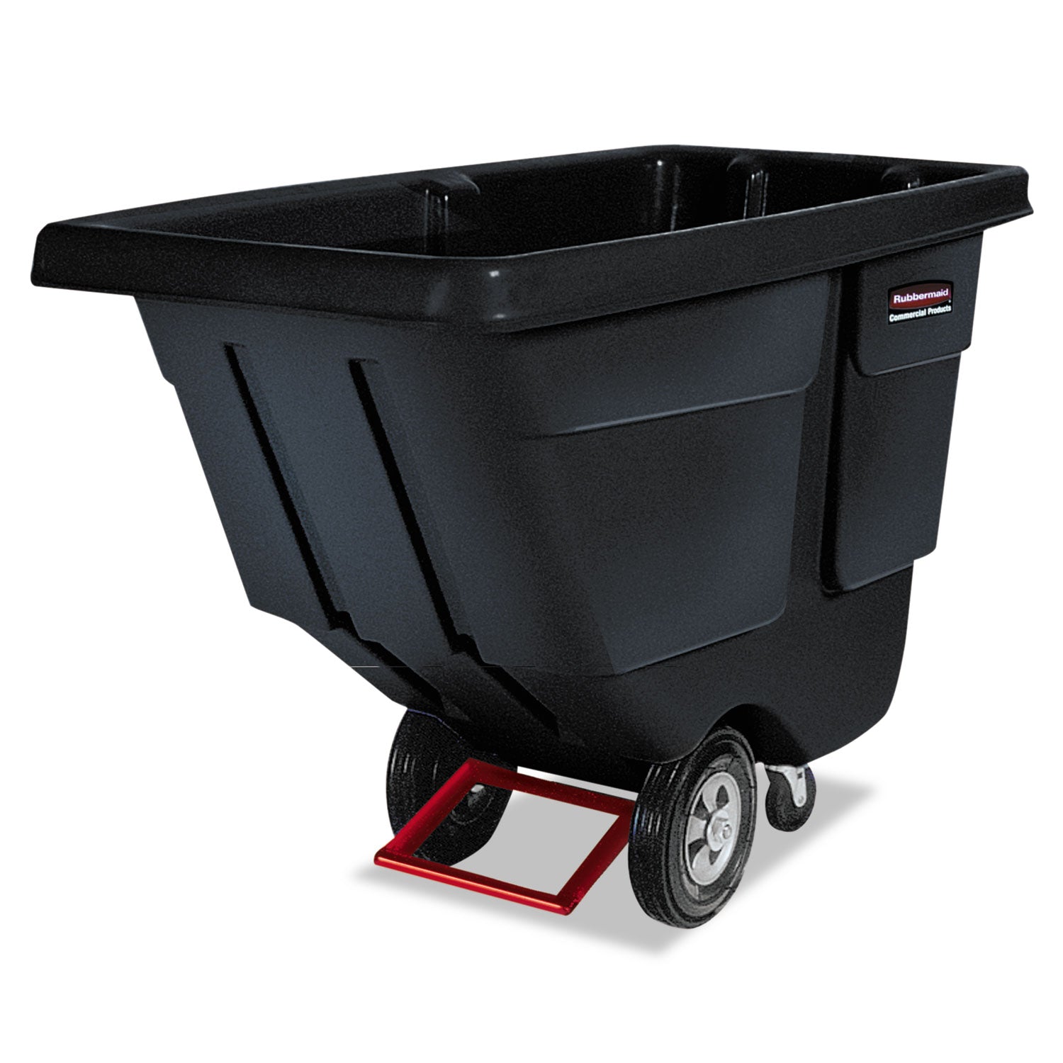 Rotomolded Tilt Truck, 202 gal, 850 lb Capacity, Plastic, Black -
