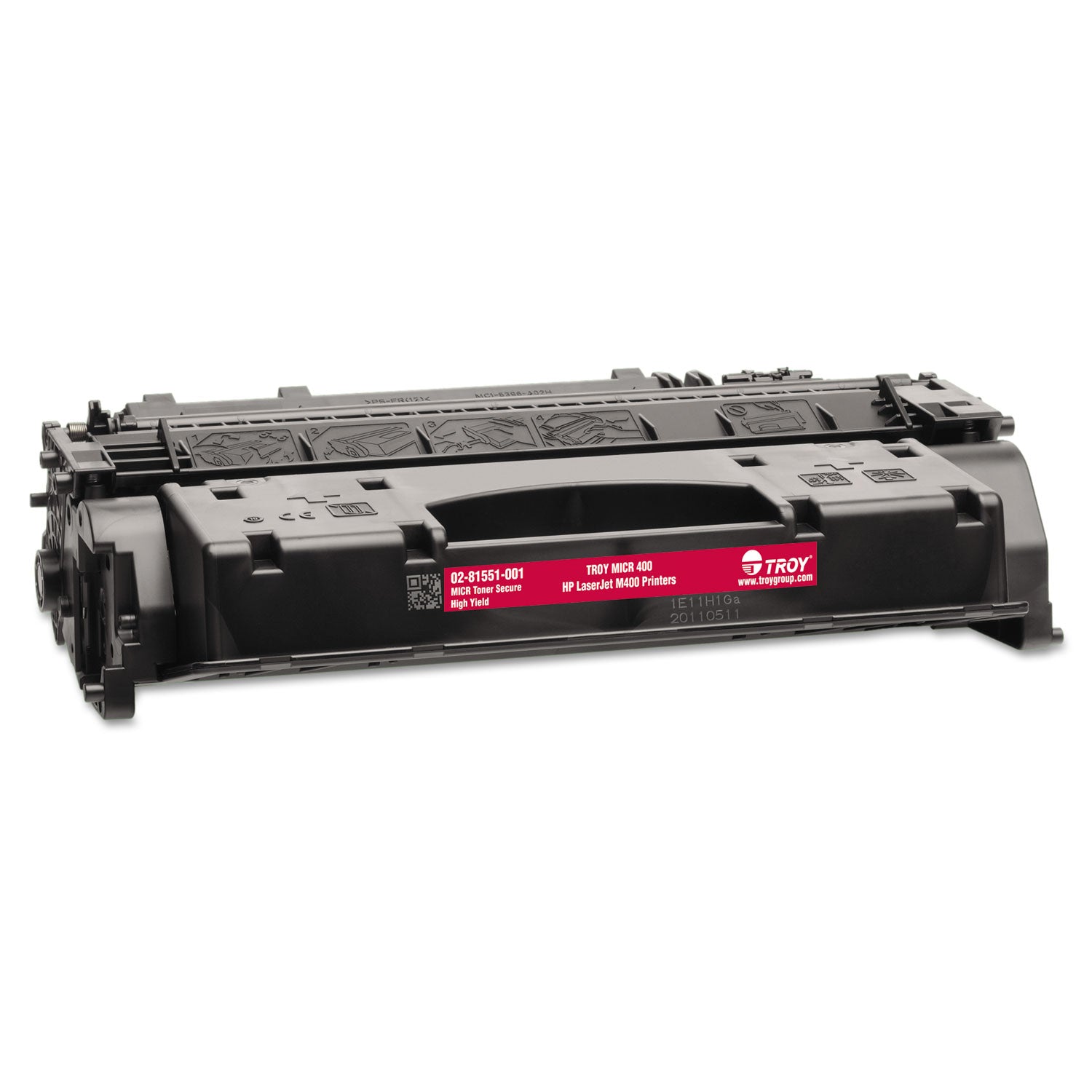 0281551001 80X High-Yield MICR Toner Secure, Alternative for HP CF280X, Black -