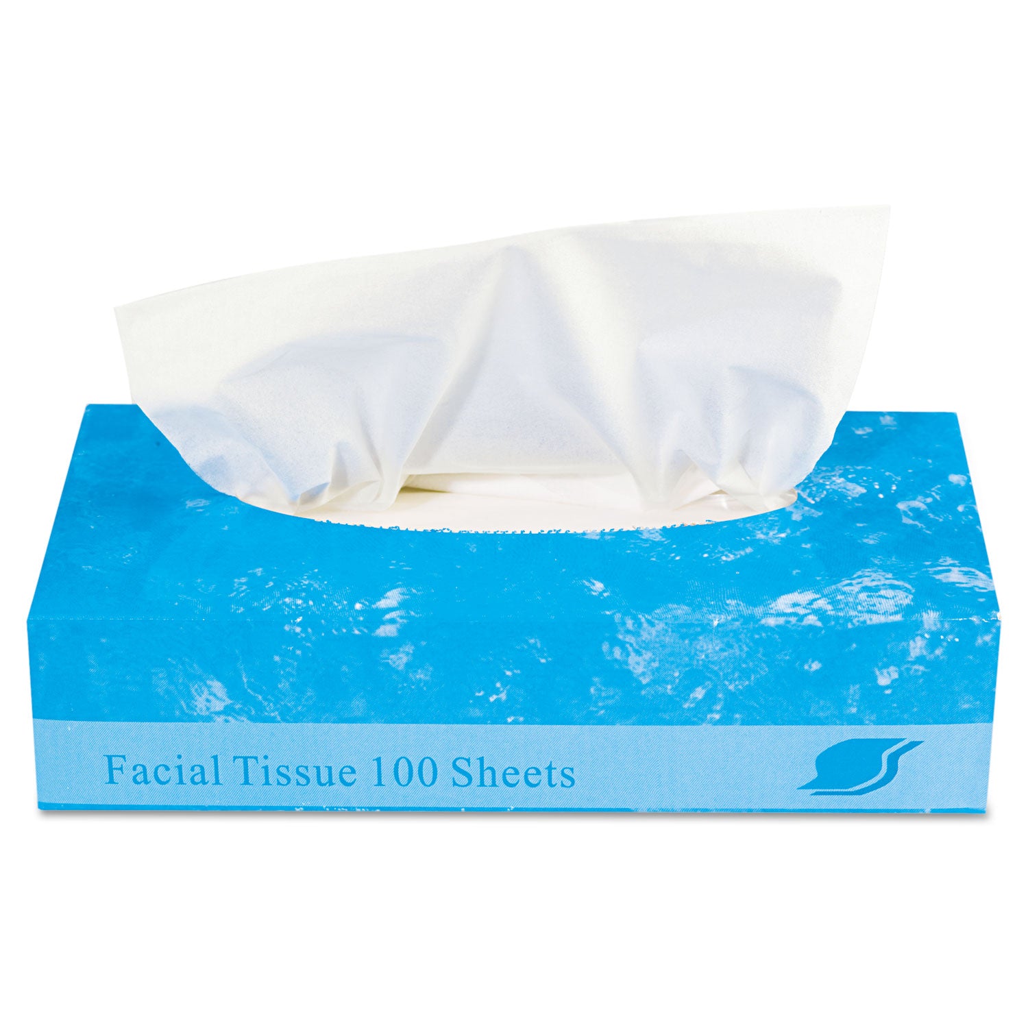 Boxed Facial Tissue, 2-Ply, White, 100 Sheets/Box, 30 Boxes/Carton -