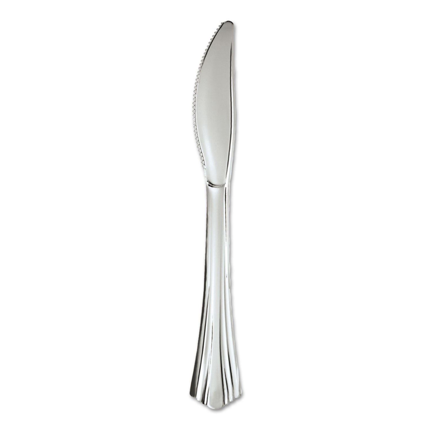 heavyweight-plastic-knives-silver-7-1-2-reflections-design-600-carton_wna630155 - 1