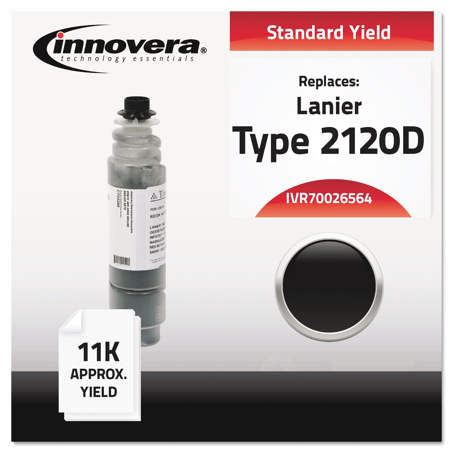 Remanufactured Black Toner, Replacement for 89870, 11,000 Page-Yield -
