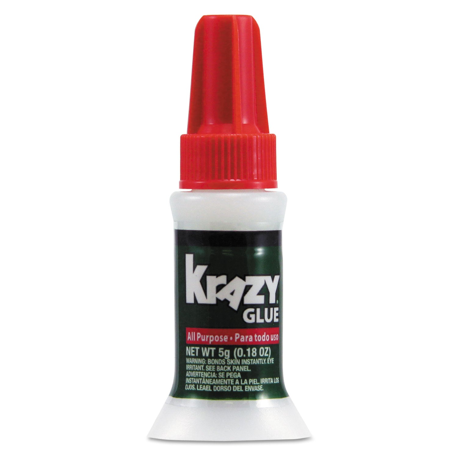 All Purpose Brush-On Krazy Glue, 0.17 oz, Dries Clear -