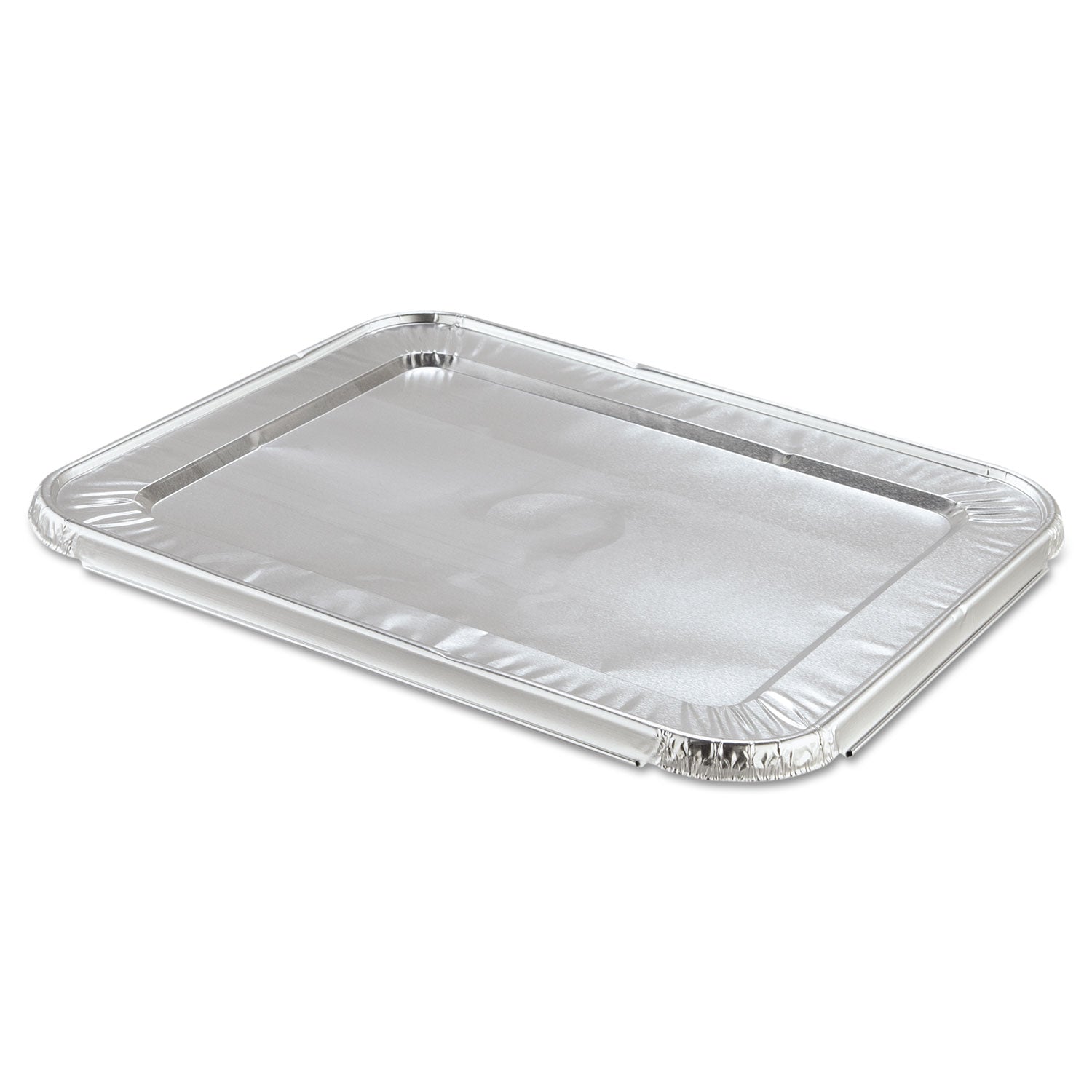Steam Pan Foil Lids, Fits Half-Size Pan, 12.81 x 10.44, 100/Carton -