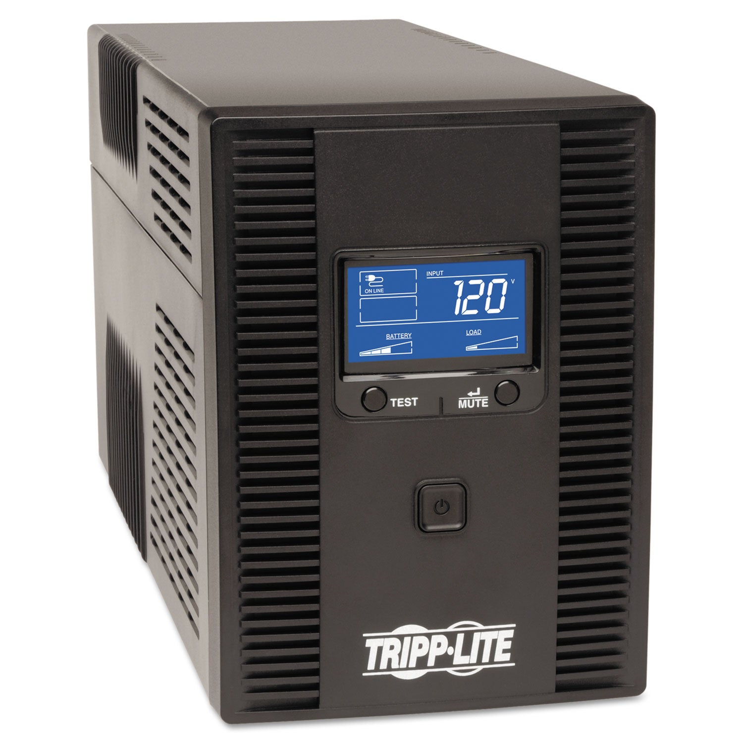 SmartPro LCD Line-Interactive UPS AVR Tower, 10 Outlets, 1,500 VA, 650 J -