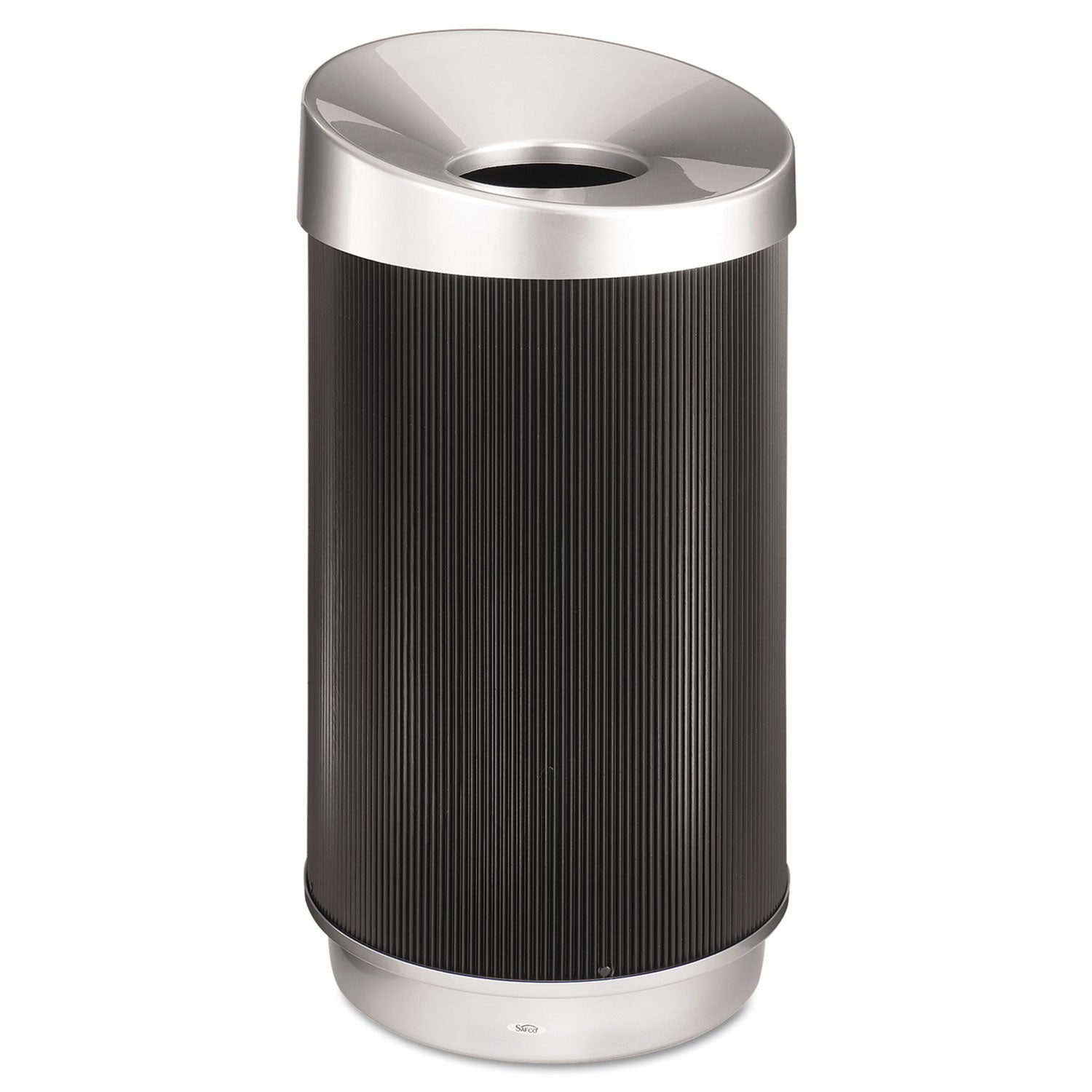 At-Your-Disposal Vertex Receptacle, 38 gal, Polyethylene, Black -