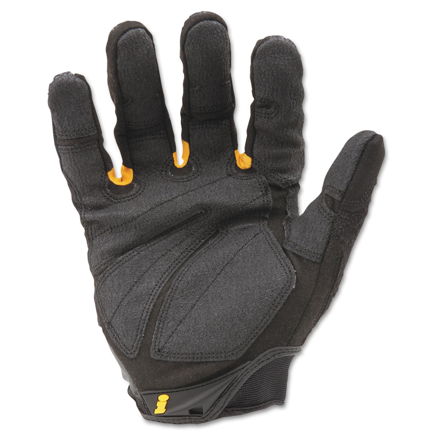 SuperDuty Gloves, Large, Black/Yellow, 1 Pair -