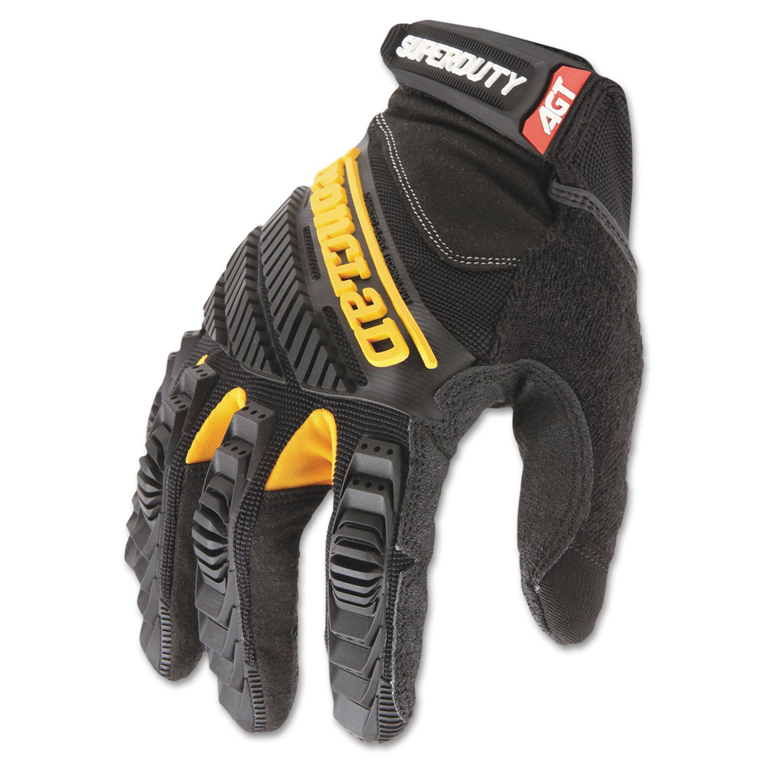 SuperDuty Gloves, Medium, Black/Yellow, 1 Pair -