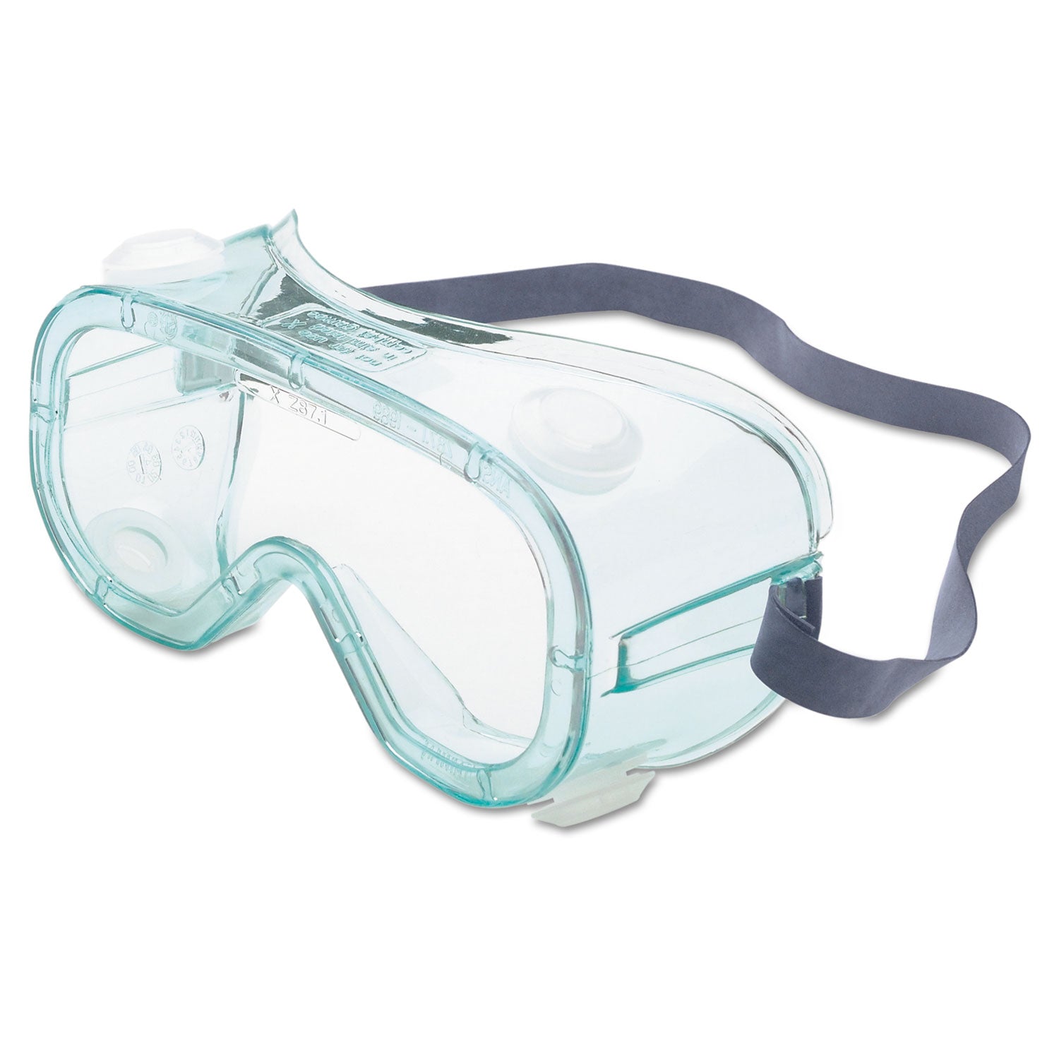 A610S Safety Goggles, Indirect Vent, Green-Tint Fog-Ban Lens -
